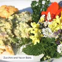 Zucchini and Yacon Bake